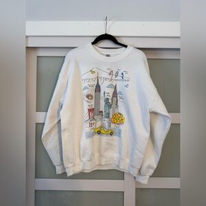 Gildan White Graphic Sweatshirt